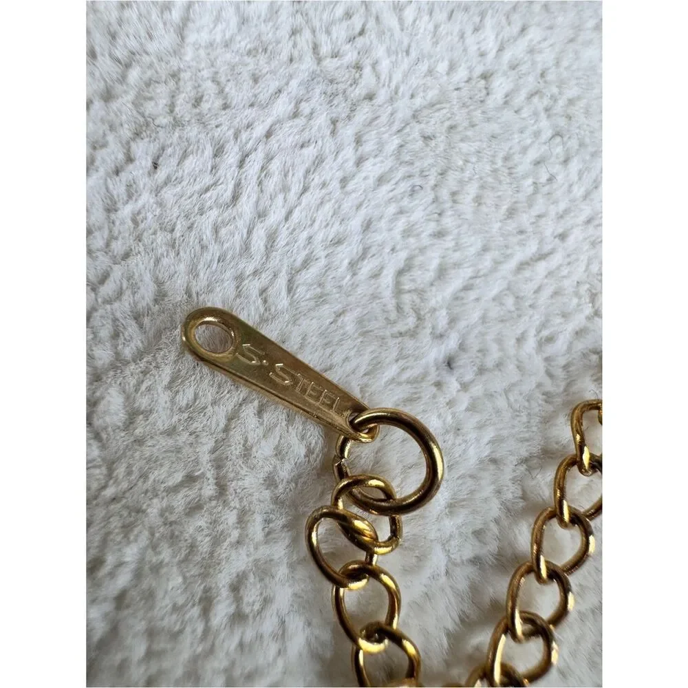 Free People Gold Moon Face Pendant Necklace